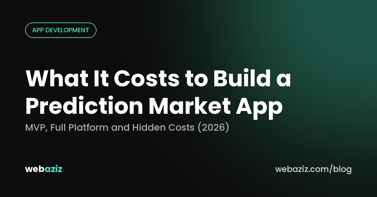How Much Does It Cost to Build a Prediction Market App in 2026?